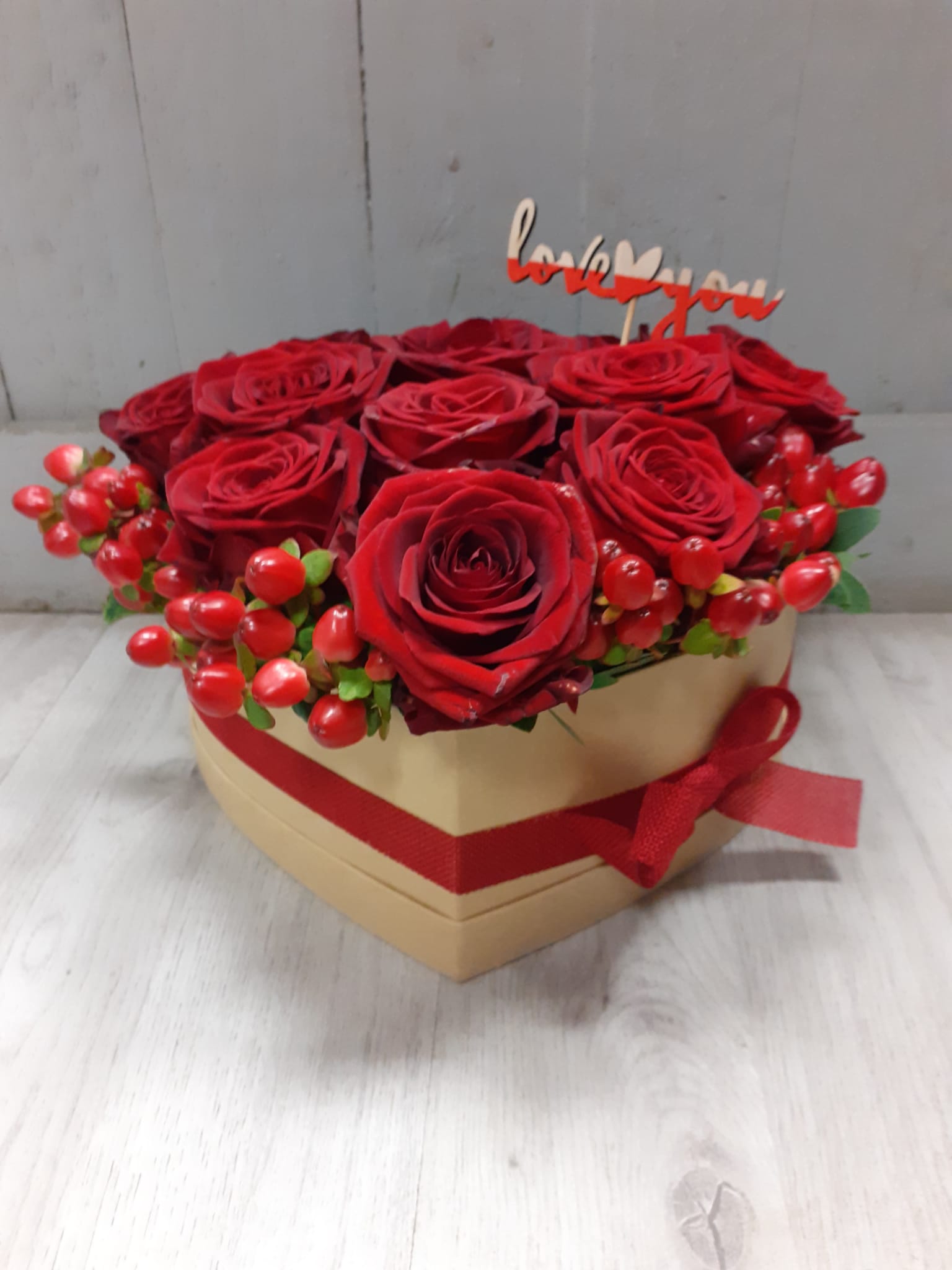 Love Heart Rose Box
